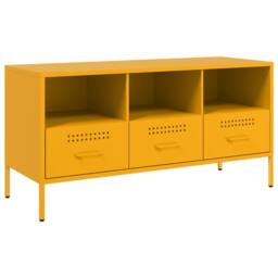 Berkfield Home TV Cabinet Mustard Yellow 100.5x39x50.5 cm Steel