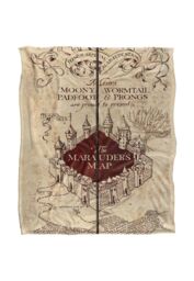 Warner Brothers Harry Potter Marauder's Map Blanket 152 x 127 cm in White - thumbnail 1