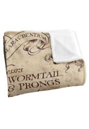 Warner Brothers Harry Potter Marauder's Map Blanket 152 x 127 cm in White - thumbnail 3