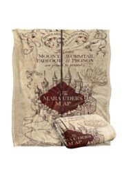 Warner Brothers Harry Potter Marauder's Map Blanket 152 x 127 cm in White - thumbnail 2