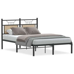 Berkfield Home Bed Frame without Mattress Sonoma Oak 120x190 cm Small Double Engineered Wood in Brown - thumbnail 2