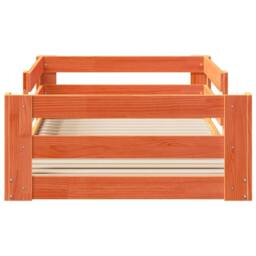 Berkfield Home Decorative Bed Frame Frame Wax Brown 75x190 cm Small Single Solid - thumbnail 4