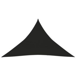 Berkfield Home Sunshade Sail 160 g/m ² Black 3x3x4.2 m HDPE - thumbnail 1