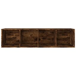 Berkfield Home Book Cabinet/TV Cabinet Smoked Oak 36x30x143 cm Engineered Wood in Brown - Size: 36 x 30 x 143 cm - thumbnail 6
