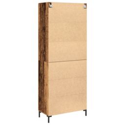 Berkfield Home Sideboard with Wall Cabinet Old Wood Engineered Wood in Brown - thumbnail 8