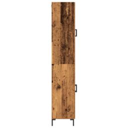 Berkfield Home Sideboard with Wall Cabinet Old Wood Engineered Wood in Brown - thumbnail 7