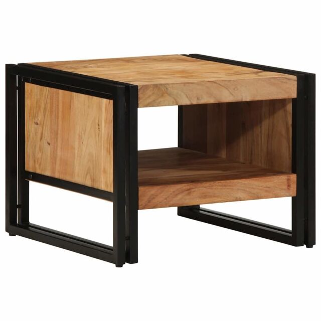 Berkfield Home Coffee Table 50x50x38 cm Solid Wood Acacia in Brown - Size: 50 x 50 x 38 cm - image 1