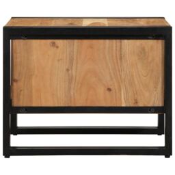 Berkfield Home Coffee Table 50x50x38 cm Solid Wood Acacia in Brown - Size: 50 x 50 x 38 cm - thumbnail 5