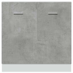 Berkfield Home Sink Bottom Cabinet Lyon Concrete Grey 80x46x81.5 cm Engineered Wood - thumbnail 6