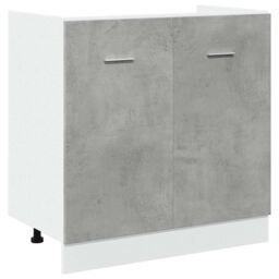 Berkfield Home Sink Bottom Cabinet Lyon Concrete Grey 80x46x81.5 cm Engineered Wood - thumbnail 2