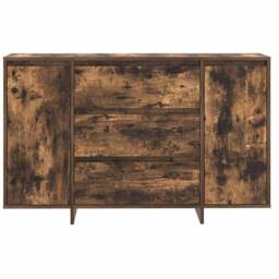 Berkfield Home Sideboard Smoked Oak 120x41x75 cm Engineered Wood in Brown - Size: 120 x 41 x 75 cm - thumbnail 6