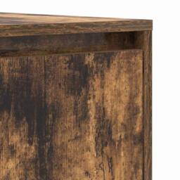 Berkfield Home Sideboard Smoked Oak 120x41x75 cm Engineered Wood in Brown - Size: 120 x 41 x 75 cm - thumbnail 9