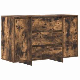 Berkfield Home Sideboard Smoked Oak 120x41x75 cm Engineered Wood in Brown - Size: 120 x 41 x 75 cm - thumbnail 3