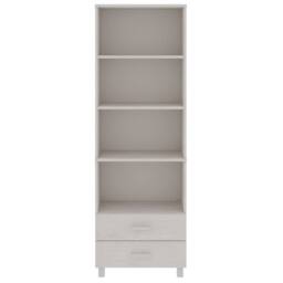 Berkfield Home Highboard HAMAR White 60x35x180 cm Solid Wood Pine - Size: 60 x 35 x 180 cm - thumbnail 5