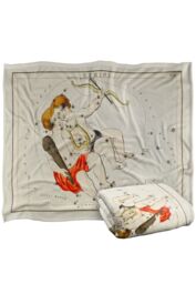 Graffitee Studios Vintage Gemini Zodiac Silky Touch Super Soft Throw Blanket 152 X 127 cm in White - thumbnail 2