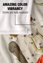 Graffitee Studios Vintage Gemini Zodiac Silky Touch Super Soft Throw Blanket 152 X 127 cm in White - thumbnail 4