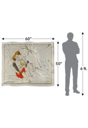 Graffitee Studios Vintage Gemini Zodiac Silky Touch Super Soft Throw Blanket 152 X 127 cm in White - thumbnail 5