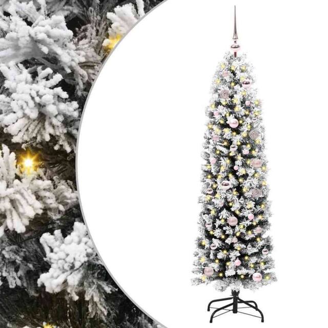 Berkfield Home Artificial Christmas Tree with 150 LEDs with Stand Green 150 cm - image 1