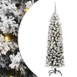 Berkfield Home Artificial Christmas Tree with 150 LEDs with Stand Green 150 cm - thumbnail 1