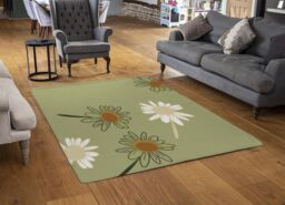 Benjamin Tate Design Patterns & Shapes In The Style Of Scrapbooking Rug in Natural - Size: Large - thumbnail 2