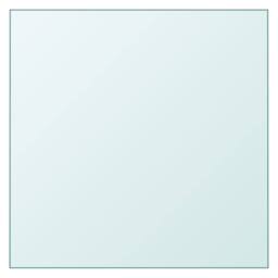 Berkfield Home Table Top Transparent 60x60 cm Tempered Glass in Clear - thumbnail 2