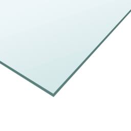 Berkfield Home Table Top Transparent 60x60 cm Tempered Glass in Clear - thumbnail 3