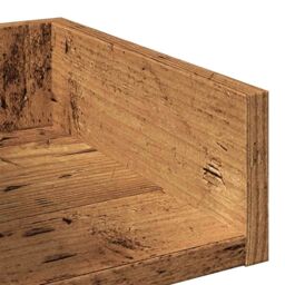 Berkfield Home Book Cabinet Old Wood 48x25.5x140 cm Engineered Wood in Brown - thumbnail 7