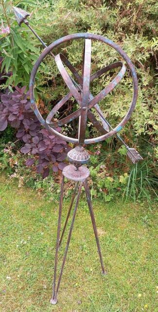 Inspirational Gifting Armillary Sphere Garden Ornament Verdigris Metal in Green - image 1
