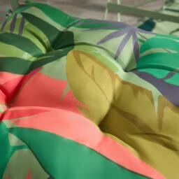 OHS 2 x Palm Print Garden Seat Pads Outdoor Chair Cushions - thumbnail 3