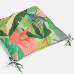 OHS 2 x Palm Print Garden Seat Pads Outdoor Chair Cushions - thumbnail 5