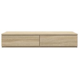 Berkfield Home Bed Drawers in Sonoma Oak - 75 x 36.5 x 16.5 cm, Made from Engineered Wood in Brown - Size: 75 x 36.5 x 16.5 cm - thumbnail 6