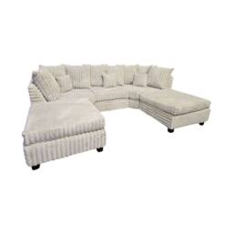 SNUG FURNITURE BIRMINGHAM LTD Bishop U Shape Cream Big Cord Sofa - thumbnail 3