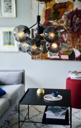 Nordlux Modern Indoor Pendant Light Black Glass E27 Hand Blown Glass - Mains Powered, IP20 - thumbnail 5