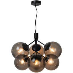 Nordlux Modern Indoor Pendant Light Black Glass E27 Hand Blown Glass - Mains Powered, IP20 - thumbnail 2
