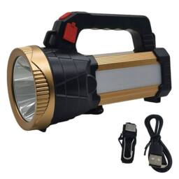 VOGREX Rechargeable Bright LED Hand Work Searchlight in Gold - thumbnail 4