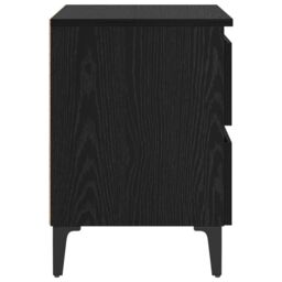 Berkfield Home Bed Cabinet Black Oak 40x35x50 cm Engineered Wood - Size: 40 x 35 x 50 cm - thumbnail 7