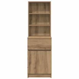 Berkfield Home Durable Bedside Cabinet Artisan Oak 39x35x125 cm Engineered Wood - Size: 39 x 35 x 125 cm - thumbnail 6