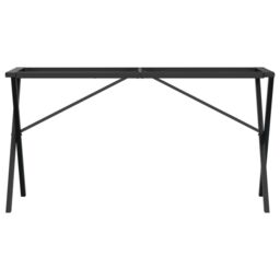 Berkfield Home Dining Table Legs X-Frame 120x60x73 cm Steel in Black - Size: 120 x 60 x 73 cm - thumbnail 4