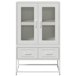 Berkfield Home Highboard White 68x39x111.5 cm Steel - thumbnail 5