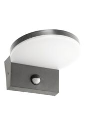 CGC Lighting Aubrey Black Curved PIR Motion Sensor LED Outdoor Wall Light 4000k Natural White Integrated LED IP65 - thumbnail 5