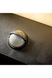 CGC Lighting Aubrey Black Curved PIR Motion Sensor LED Outdoor Wall Light 4000k Natural White Integrated LED IP65 - thumbnail 4