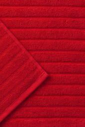 CHRISTY 'Prism' Luxury 100% Turkish Cotton Bath Mats in Red - thumbnail 2