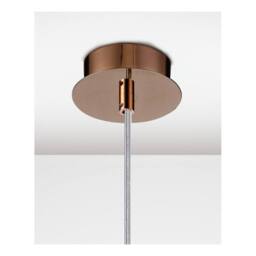 Netlighting Camden Ceiling Pendant 1 Light G9 Rose Gold Mosaic Glass Crystal - thumbnail 3