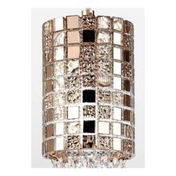 Netlighting Camden Ceiling Pendant 1 Light G9 Rose Gold Mosaic Glass Crystal - thumbnail 6