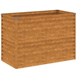 Berkfield Home Garden Raised Bed 100x50x69 cm Corten Steel in Brown - Size: 100 x 50 x 69 cm - thumbnail 3