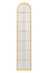 "MirrorOutlet Gold Framed Arched Leaner Wall Mirror 75"" X 16"" (190CM X 40CM) - Size: 1 Pack" - thumbnail 3