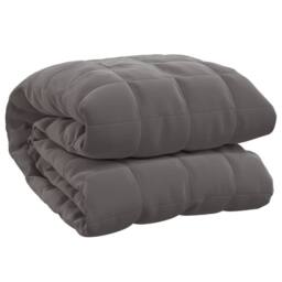 Berkfield Home Weighted Blanket Grey 200x225 cm 9 kg Fabric - thumbnail 2
