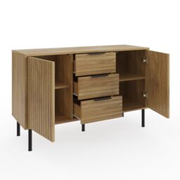 GFW Nervata Sideboard in Light Oak - thumbnail 4