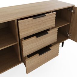 GFW Nervata Sideboard in Light Oak - thumbnail 7