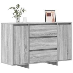 Berkfield Home Sideboard Grey Sonoma 120x41x75 cm Engineered Wood - Size: 120 x 41 x 75 cm - thumbnail 1